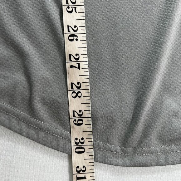 BYLT Basics Performance Drop Cut Short Sleeve Shirt in Gray Size Medium - Picture 8 of 8